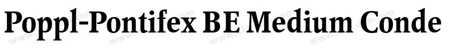 Poppl-Pontifex BE Medium Condensed with Small Caps字体转换